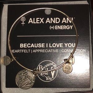 Alex and Ani because I love you charm bangle